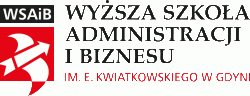 Logo Wyższa Szkoła Administracji i Biznesu (WSAiB) im. Eugeniusza Kwiatkowskiego w Gdyni