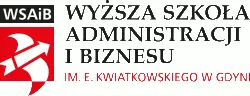 Logo Wyższa Szkoła Administracji i Biznesu (WSAiB) im. Eugeniusza Kwiatkowskiego w Gdyni <small>(Uczelnia niepubliczna)</small>